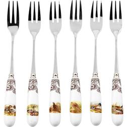 Spode Woodland Pastry Forks, Set of 6 Cake Fork