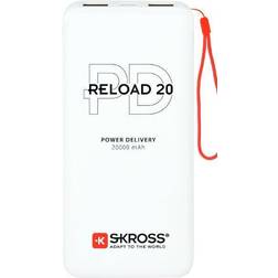 Skross Reload 20 PD Power bank 20000 mAh Li-ion White Status display