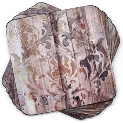 Pimpernel Frozen in Time Coasters, Set of 6 White No Size Coaster 6