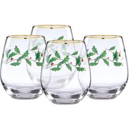 Lenox Lenox(R) Holiday Set of 4 Stemless Wine Glass