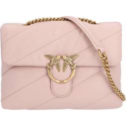 Pinko Leather Crossbody Bag - Medium/Pink