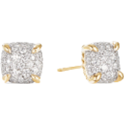 David Yurman Chatelaine Stud Earrings - Gold/Diamonds