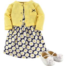 Hudson Dress, Cardigan and Shoes, 3-Piece Set - Daisies (10155430)