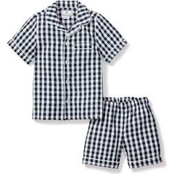 Petite Plume Boy's Gingham Short Set - Navy