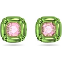Swarovski Dulcis Stud Earrings - Green/Pink