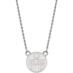 LogoArt NHL Edmonton Oilers Small Necklace - Silver