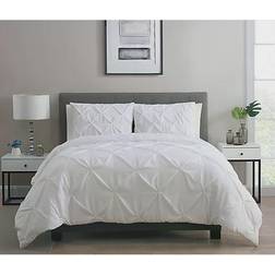 VCNY Home Carmen Duvet Cover White (228.6x228.6)