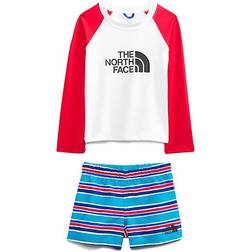 The North Face Toddler Long Sleeve Sun Set - Meridian Blue Painted Stripe Print