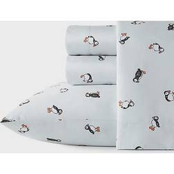 Poppy & Fritz Puffin Paradise Bed Sheet Blue (243.84x167.64)