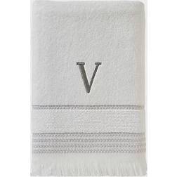 SKL Home Monogram V Bath Towel White (137.16x71.12)