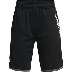 Under Armour Boy's UA Stunt 3.0 Printed Shorts - Black/White (1361804-004)