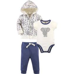 Touched By Nature Organic Hoodie, Bodysuit and Pant - Print Elephant (10166767)