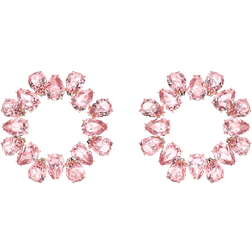Swarovski Millenia Hoop Earrings - Rose Gold/Pink