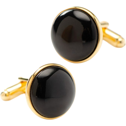 Ox and Bull Cufflinks - Gold/Onyx