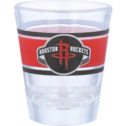Logo Brands Houston Rockets Stripe Shot Glass 2fl oz