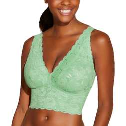 Cosabella Never Say Never Curvy Plungie Longline Bralette - Ghana Green