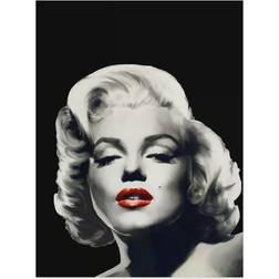 Chris Consani Red Lips Marilyn in Black Framed Art 37x49"