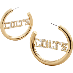 Baublebar Indianapolis Colts Logo Gold Hoops - Gold/Transparent