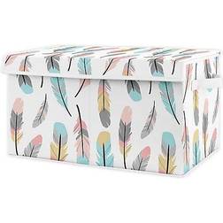 Sweet Jojo Designs Feather Toy Bin