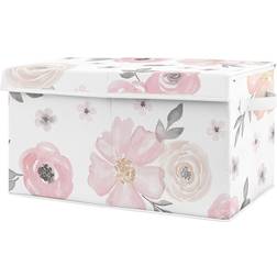 Sweet Jojo Designs Watercolor Floral Toy Bin