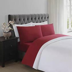 Truly Soft Everyday Bed Sheet Red (259.08x228.6)