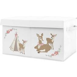 Sweet Jojo Designs Deer Floral Toy Bin