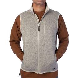 Smith Sherpa Lined Sweater Fleece Vest - Oatmeal Heather