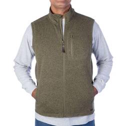 Smith Sherpa Lined Sweater Fleece Vest - Olive Heather