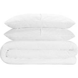 Serta Simply Clean Pleated Duvet Cover White (264.16x228.6cm)