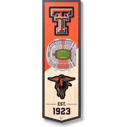 YouTheFan Texas Tech Red Raiders 3D StadiumView Banner