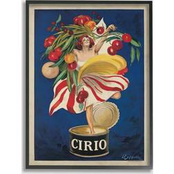 Stupell Industries Cirio Vintage Poster Food Design Framed Art 11x14"