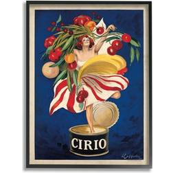 Stupell Industries Cirio Vintage Poster Food Design Framed Art 16x20"