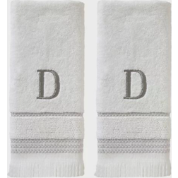 SKL Home Casual Monogram D Guest Towel White (66.04x40.64)