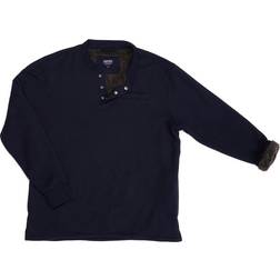 Smith Sherpa Bonded Thermal Henley Pullover Shirt - Navy