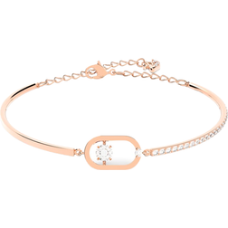 Swarovski Sparkling Dance Oval Bracelet - Rose Gold/Transparent