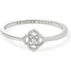 Kendra Scott Fleur Ring - Silver/Diamond