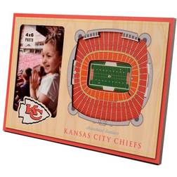 YouTheFan Brown Kansas City Chiefs 3D StadiumViews Picture Frame