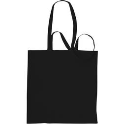 Absolute Apparel Cotton Shopper Bag (Pack of 2) (One Size) (Black)