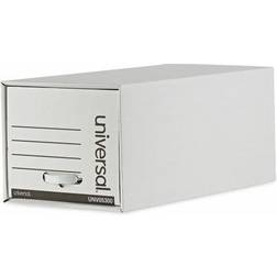 Universal Heavy-duty Storage Drawers, Letter Files, 14" X 25.5" X 11.5" White, 6/carton UNV85300 White