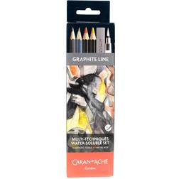 Caran D'Ache Multi-Techniques Water-Soluble Set, with A Metal Storage Box