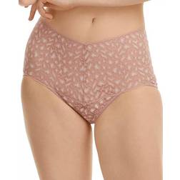 Hanky Panky Cross Dyed Leopard Retro V-Kini - Desert Ros