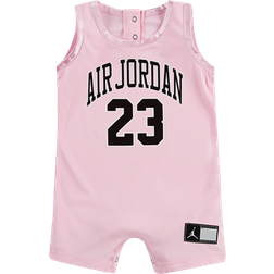 Nike Infant Jordan Jersey Romper - Pink Foam/Black (656169-A9)