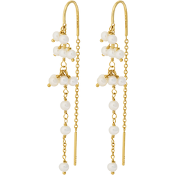 Pernille Corydon Ocean Treasure Earchains - Gold/Pearl