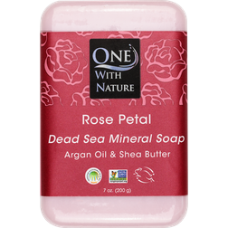 One With Nature Dead Sea Mineral Soap Rose Petal 7.1oz