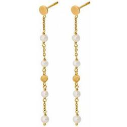 Pernille Corydon Ocean Earrings - Gold/Pearl