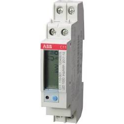 ABB Måler kWh, 1-polet nul, direkte måling klasse 1, 40A, 230V AC, ikke MID, 1000puls/kwh, 17,5mm bred