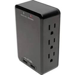 Tripp Lite Protect It 6-Outlet Side-Load Surge-Protector Wall Tap with 2 USB Charging Ports