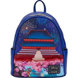 Loungefly Mulan Light-Up Castle Mini-Backpack black