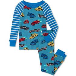 Hatley Organic Cotton Raglan Pajama Set - Cars (S22BCK1269)