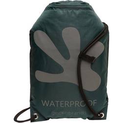 Gecko Drawstring Waterproof Backpack - Hunter Green/Grey